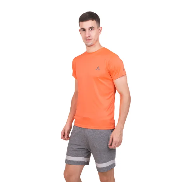 Orange_Polyester_Dry_Fit_Round_Neck_T-Shirt_For_Men