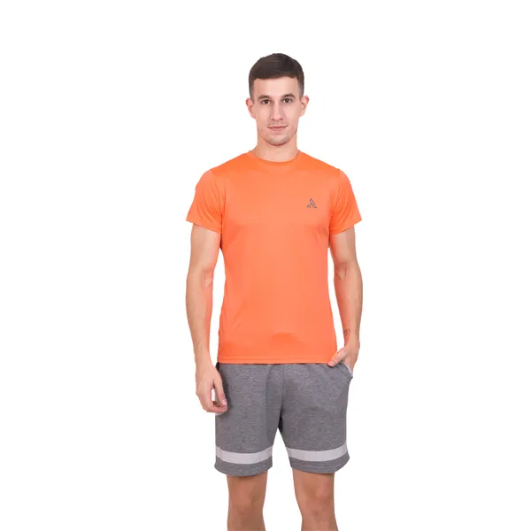 Orange_Polyester_Dry_Fit_Round_Neck_T-Shirt_For_Men