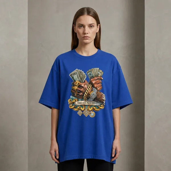Oversized_Royal_Blue_Cotton_Relaxed_Fit_Graphic_Print_T-Shirt_For_Women