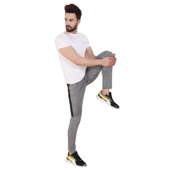 White_Polyester_Slim_Fit_Crew_Neck_T-Shirt_For_Men
