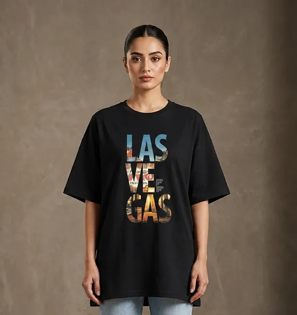 Oversized_Black_Cotton_Las_Vegas_Graphic_T-Shirt_For_Women