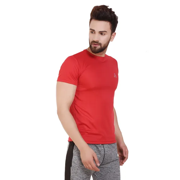 Red_Polyester_Dry_Fit_Sports_T-Shirt_For_Men