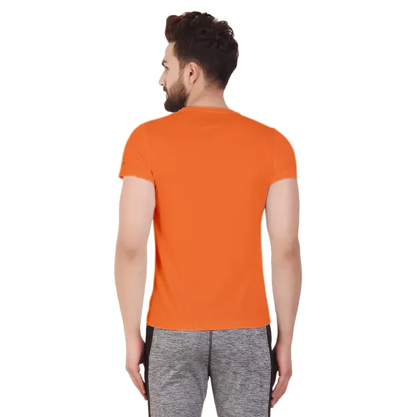Orange_Polyester_Round_Neck_Sports_T-Shirt_For_Men