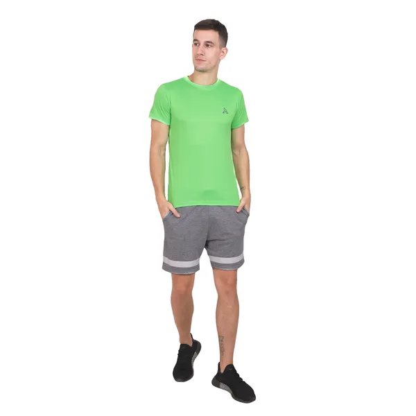 Green_Polyester_Oversized_Crew_Neck_T-Shirt_For_Men