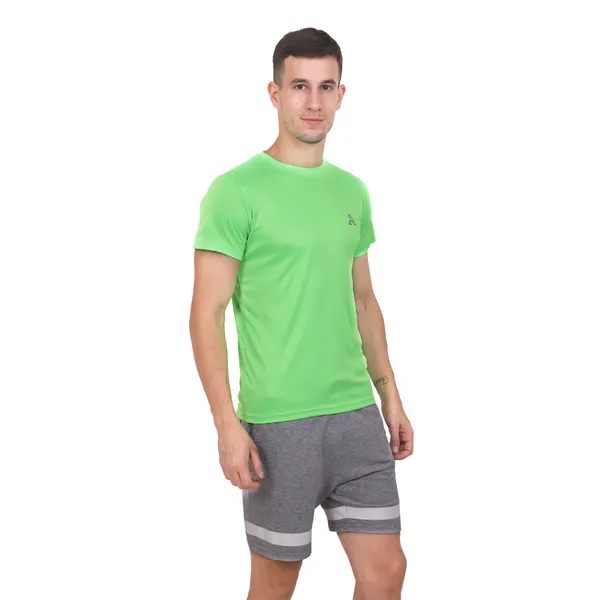 Green_Polyester_Oversized_Crew_Neck_T-Shirt_For_Men
