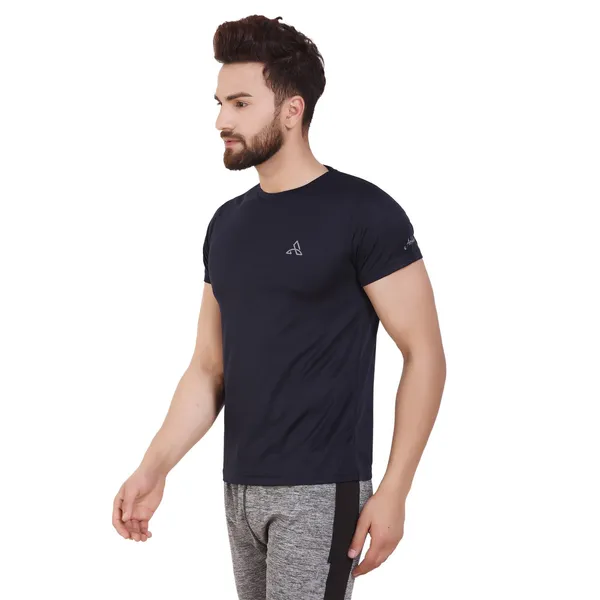 Navy_Blue_Polyester_Dry_Fit_Short_Sleeve_T-Shirt_For_Men