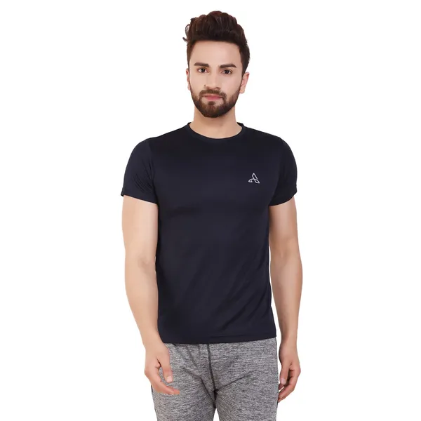 Navy_Blue_Polyester_Dry_Fit_Short_Sleeve_T-Shirt_For_Men