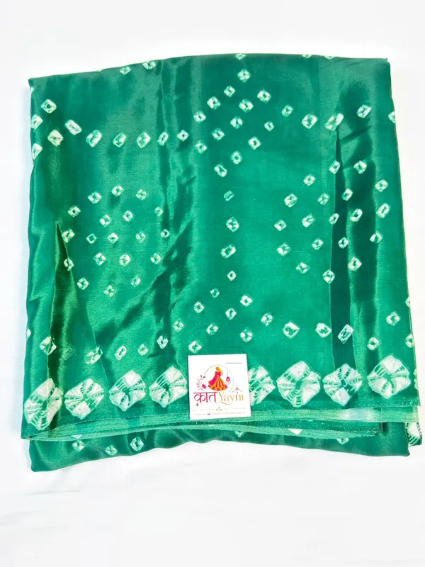 Green_Bandhani_Style_Saree_For_Women