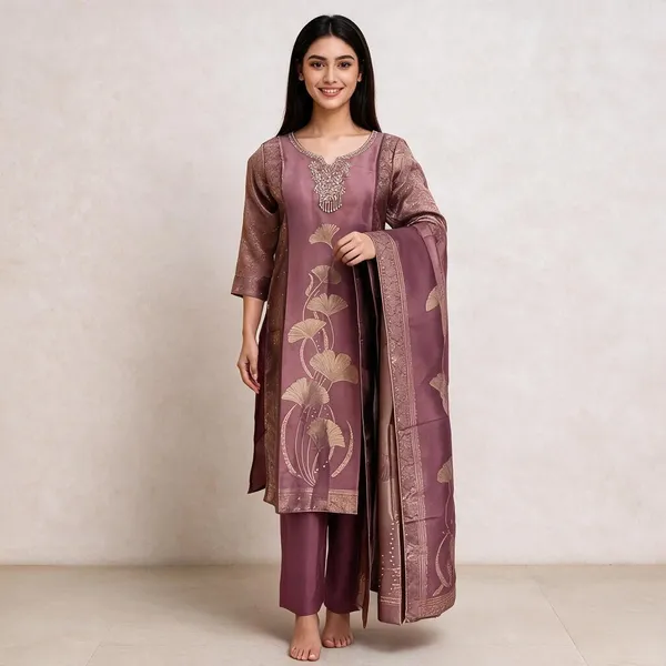Light_Maroon_Silk_Suit_For_Women