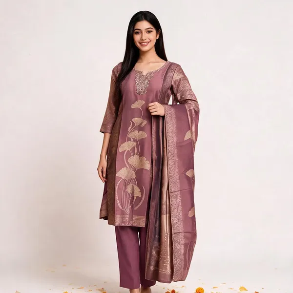 Light_Maroon_Silk_Suit_For_Women