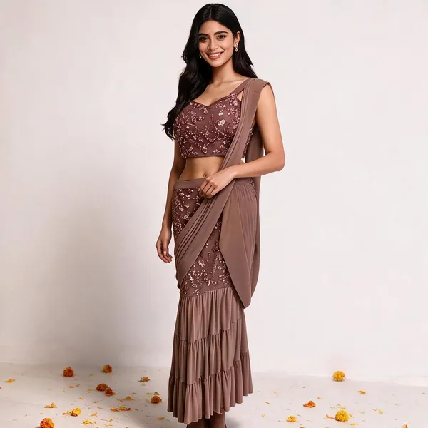 Wine_Butter_Crepe_Saree_For_Women