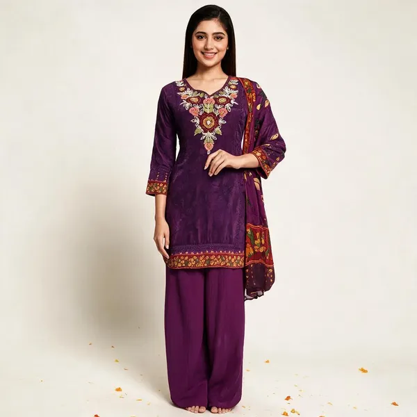 Maroon_Muslin_Suit_For_Women