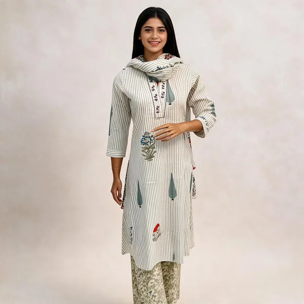 Off-White_Cotton_Kurta_Set_For_Women