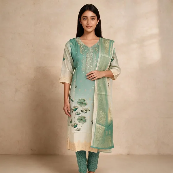 Mint_Green_Cotton_Silk_Straight_Kurta_For_Women