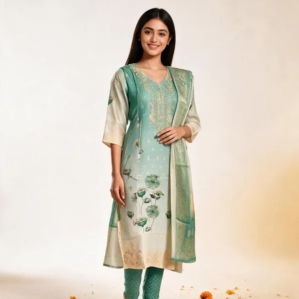 Mint_Green_Cotton_Silk_Straight_Kurta_For_Women