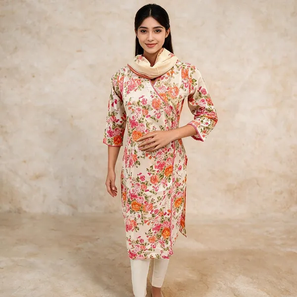 Cream_Cotton_Straight_Kurta_Set_For_Women