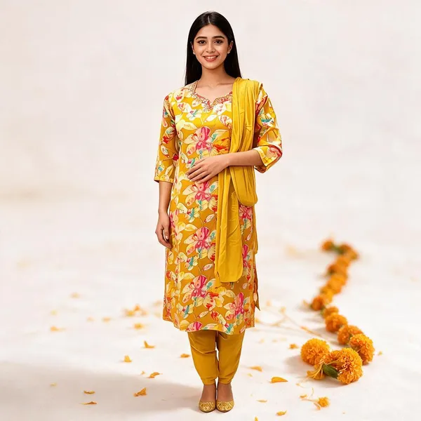Orange_Cotton_Straight_Kurta_Set_For_Women