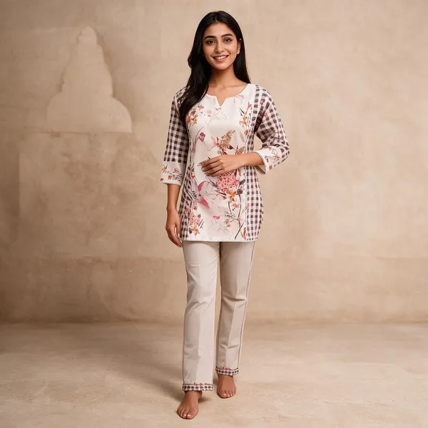 White_Cotton_Straight_Kurta_Set_For_Women