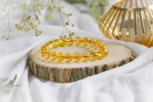 Amber_Stone_Beads_Bracelet_For_Unisex