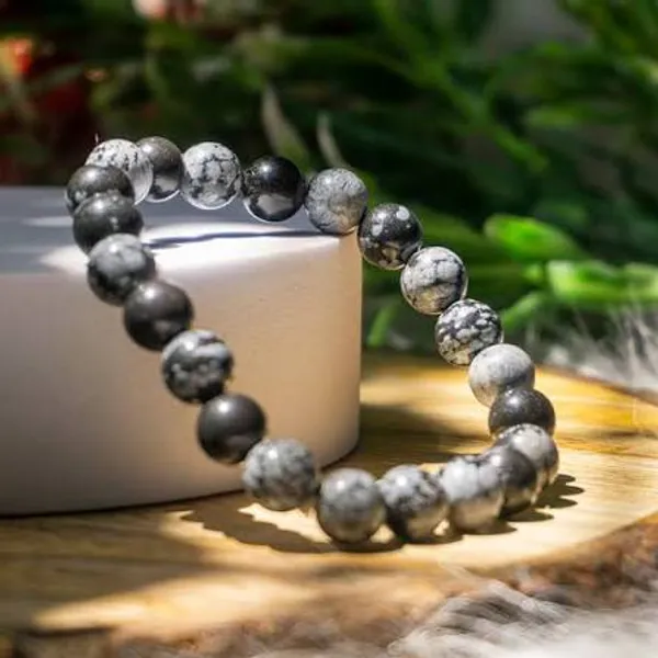 Black_And_Grey_Stone_Beads_Bracelet_For_Unisex