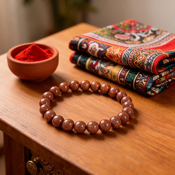 Brown_Stone_Beads_Bracelet_For_Unisex