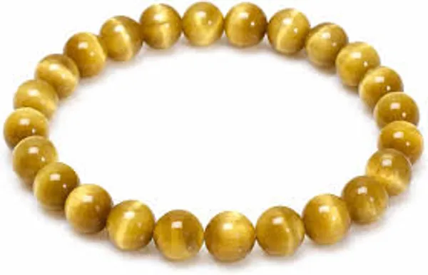 Golden_Brown_Stone_Beads_Bracelet_For_Unisex