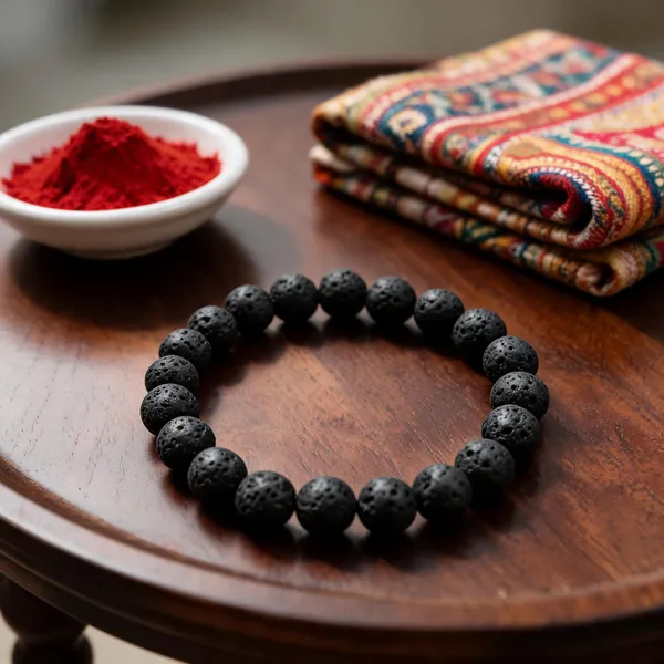 Black_Stone_Beads_Textured_Bracelet_For_Unisex
