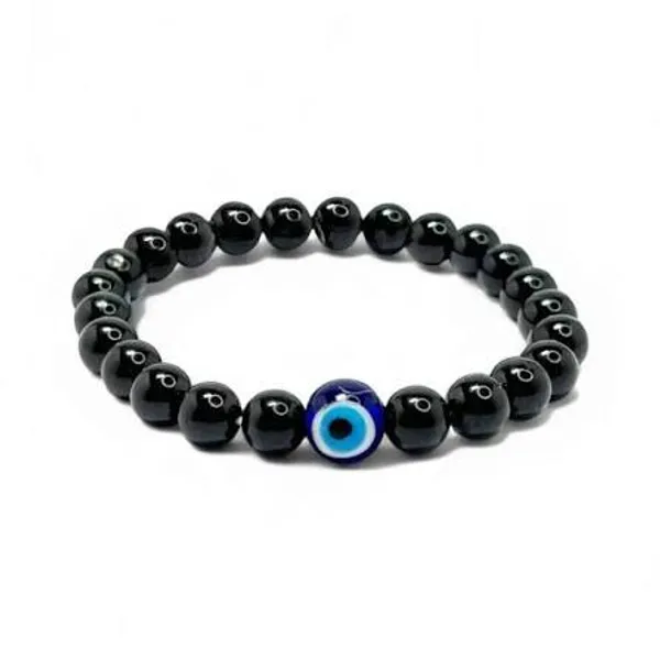 Black_Turquoise_Stone_Evil_Eye_Bracelet_For_Unisex