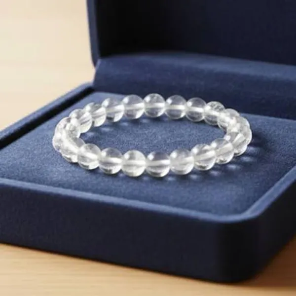 Clear_Crystal_Beaded_Bracelet_For_Unisex