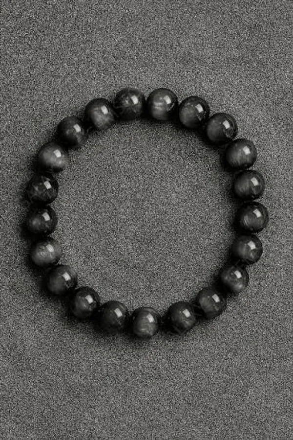 Black_Stone_Beads_Bracelet_For_Unisex