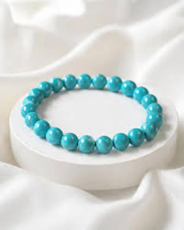 Turquoise_Stone_Beads_Bracelet_For_Unisex