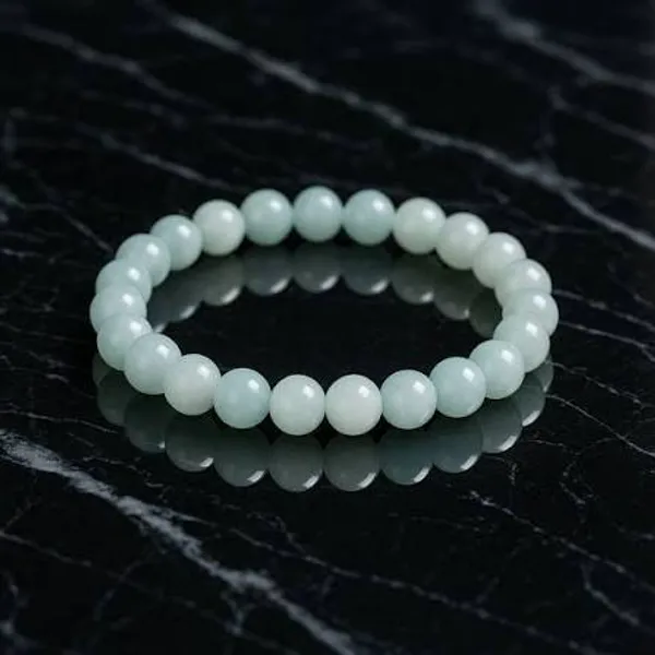Light_Green_Stone_Beads_Bracelet_For_Unisex