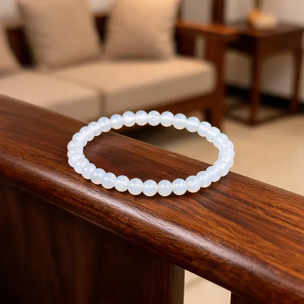 White_Stone_Beads_Bracelet_For_Unisex