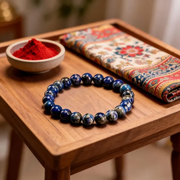 Blue_Stone_Beads_Bracelet_For_Unisex