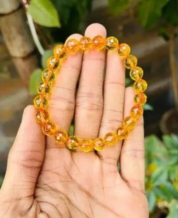 Amber_Stone_Beads_Bracelet_For_Unisex