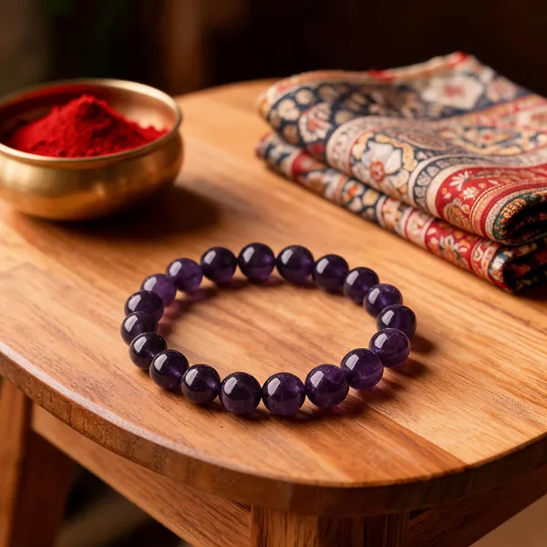 Purple_Stone_Beads_Bracelet_For_Unisex