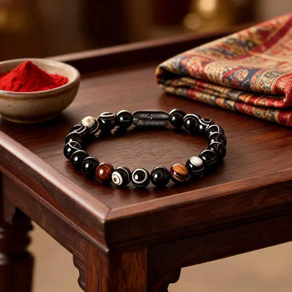 Black_Stone_Beads_Mixed_Accent_Bracelet_For_Unisex