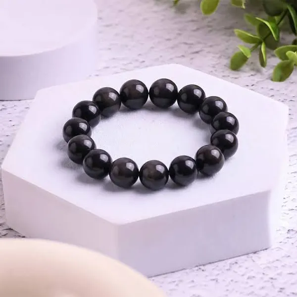 Black_Stone_Beads_Bracelet_For_Unisex