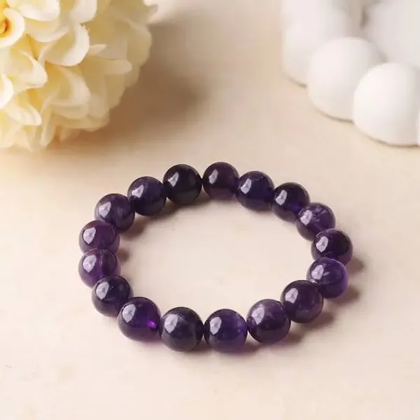 Purple_Stone_Beads_Bracelet_For_Unisex