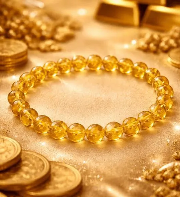Amber_Stone_Beads_Bracelet_For_Unisex