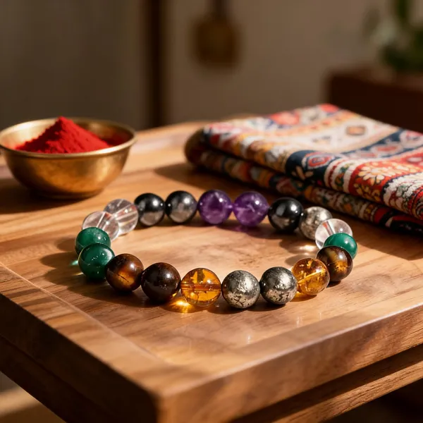 Multicolor_Stone_Beads_Bracelet_For_Unisex