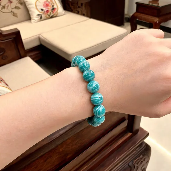 Turquoise_Stone_Beads_Bracelet_For_Unisex