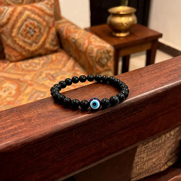 Black_Turquoise_Stone_Evil_Eye_Bracelet_For_Unisex