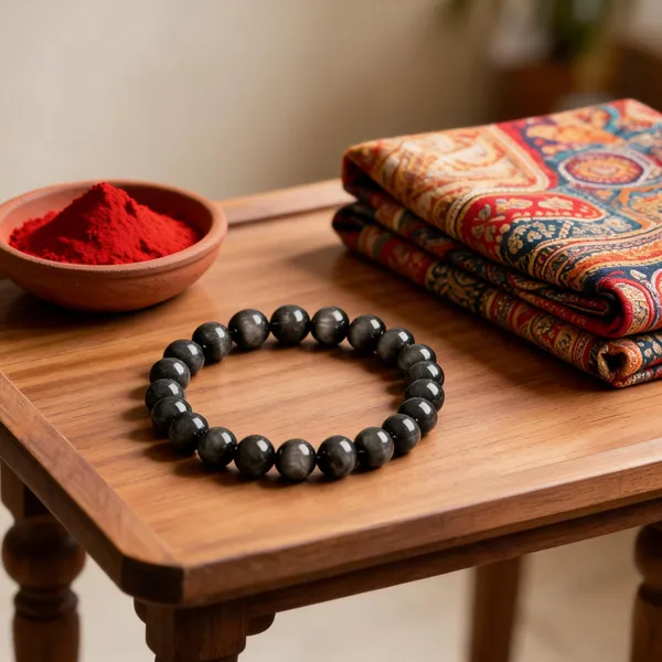 Black_Stone_Beads_Bracelet_For_Unisex