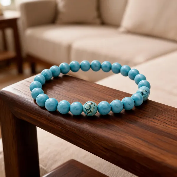 Blue_Stone_Beads_Bracelet_For_Unisex