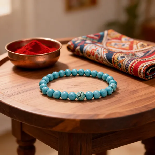 Blue_Stone_Beads_Bracelet_For_Unisex
