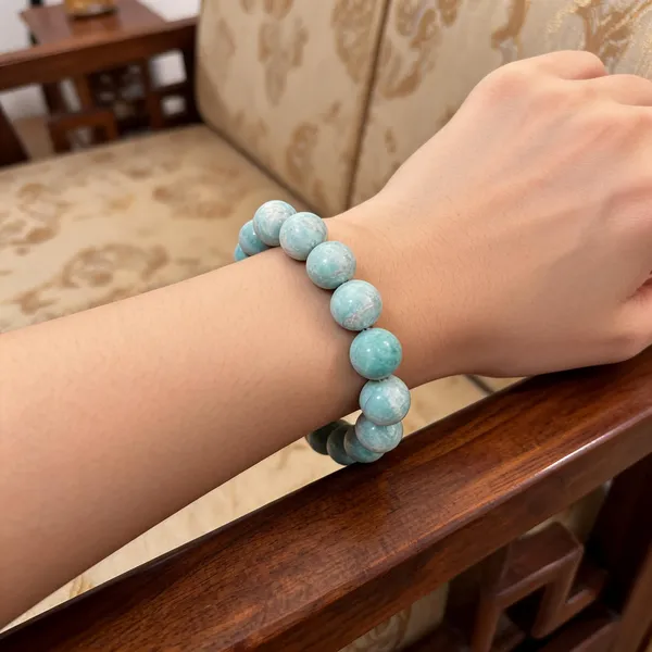 Light_Blue_Natural_Stone_Beads_Bracelet_For_Unisex