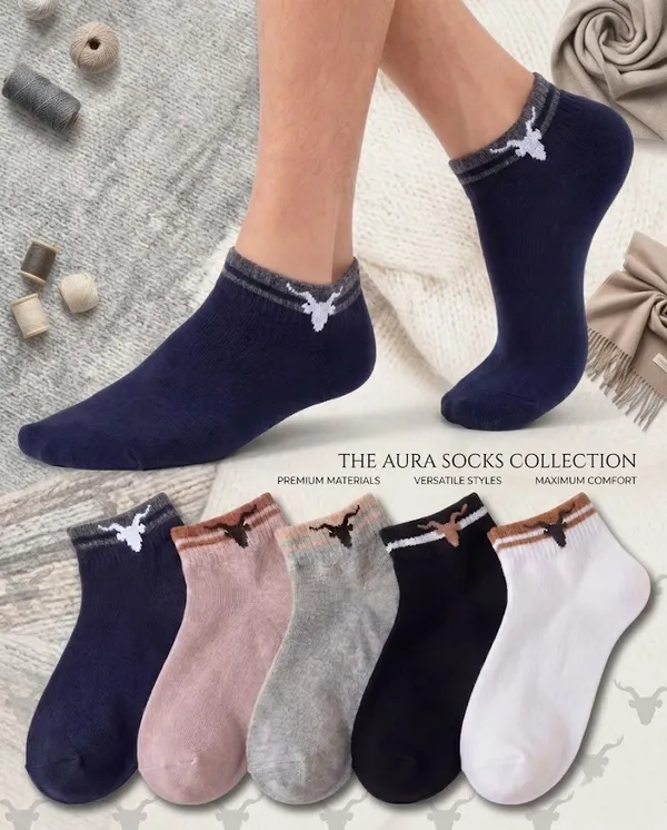 Pack_Of_5_Multicolor_Cotton_Ribbed_Low-Cut_Quarter_Socks_For_Unisex