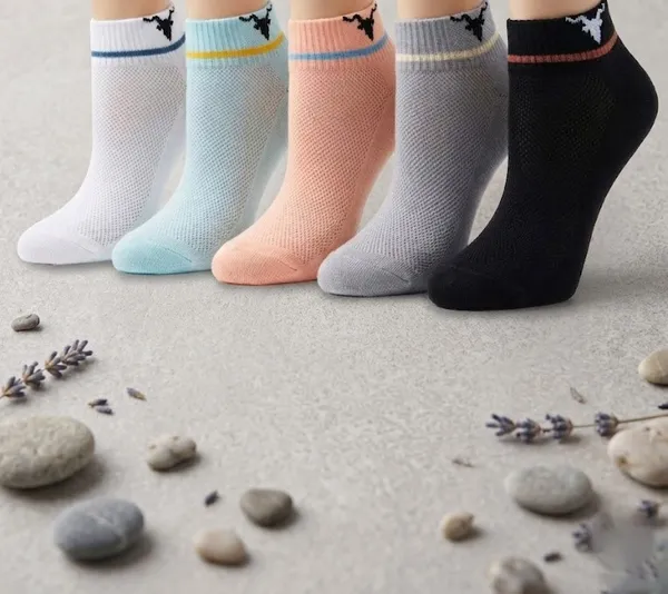 Pack_Of_5_Multicolor_Cotton_Mesh-Knit_Pastel_Ankle_Socks_For_Unisex