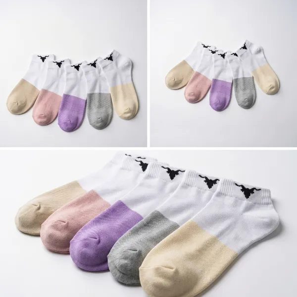 Pack_Of_5_Multicolor_Cotton_Dip-Dye_Low-Cut_Socks_For_Unisex